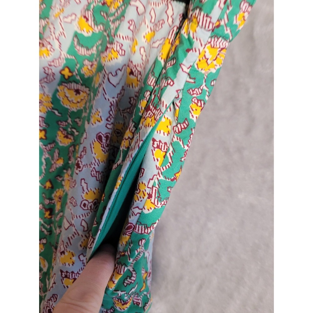 RHODE x Target Green Floral Summer Midi Skirt w/ Pockets Cotton Size XL Gypsy - Picture 6 of 8